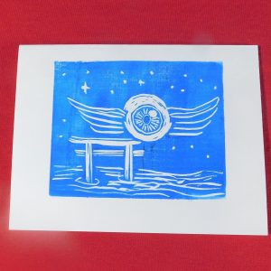 Dreaming Eye Greeting Cards (Set of 5) - Linocut Prints