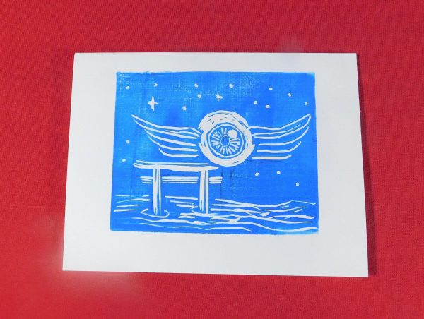 Dreaming Eye Greeting Cards (Set of 5) - Linocut Prints